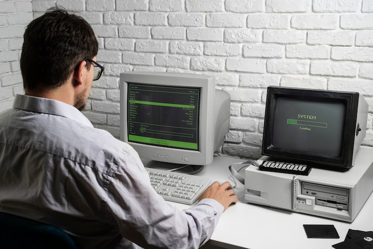 Desarrollador trabajando en código